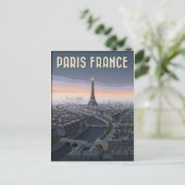 Paris Frankreich Scherenschnitt Kunst  Postkarte (Stehend Vorderseite)