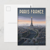 Paris Frankreich Scherenschnitt Kunst  Postkarte (Vorne/Hinten)