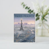 Paris Frankreich Scherenschnitt Kunst  Postkarte (Stehend Vorderseite)