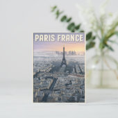 Paris Frankreich Scherenschnitt Kunst Postkarte (Stehend Vorderseite)