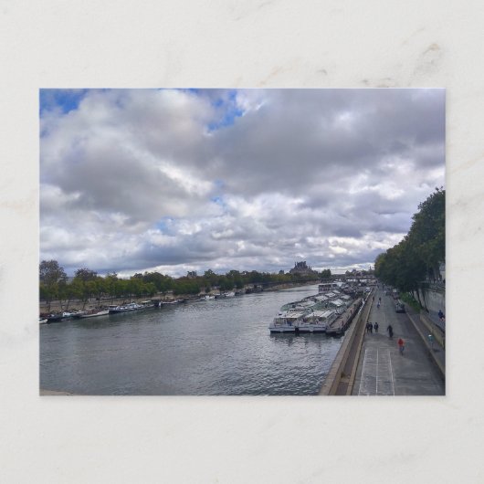 Paris. Frankreich. Seine-Fluss Postkarte (Vorderseite)