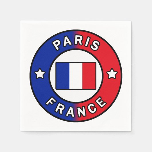 Paris Frankreich Serviette (Vorderseite)