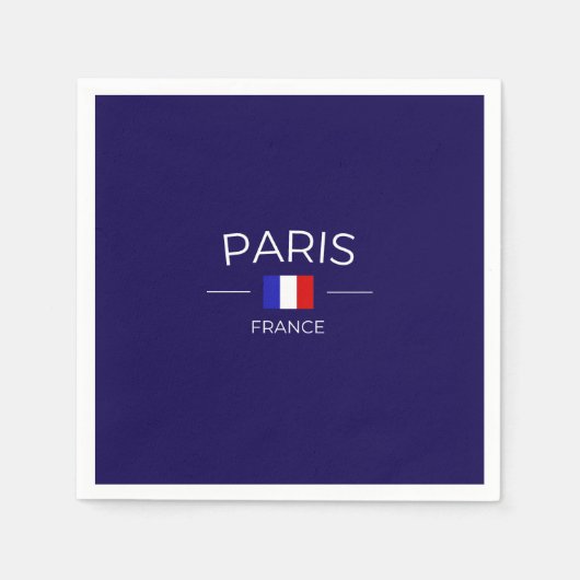 Paris Frankreich Serviette (Vorderseite)