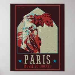 Paris Frankreich, Sieger des Louvre Museum Poster