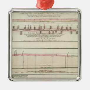 Paris, Frankreich Silbernes Ornament