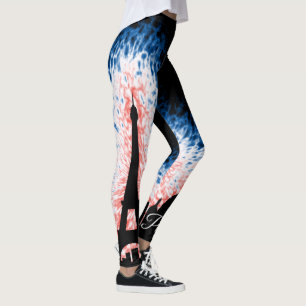 Paris-Frankreich-Silhouette Leggings