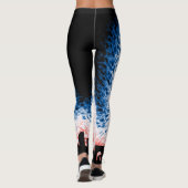 Paris-Frankreich-Silhouette Leggings (Rückseite)