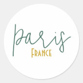 Paris, Frankreich Souvenir Aufkleber (Vorderseite)