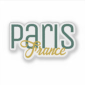 Paris, Frankreich Souvenir Aufkleber (Vorderseite)