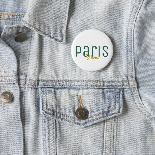 Paris, Frankreich Souvenir Button (Beispiel)