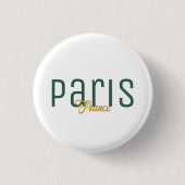 Paris, Frankreich Souvenir Button (Vorderseite)