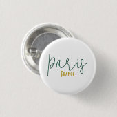 Paris, Frankreich Souvenir Flair Button (Vorne & Hinten)