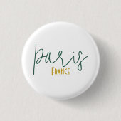Paris, Frankreich Souvenir Flair Button (Vorderseite)