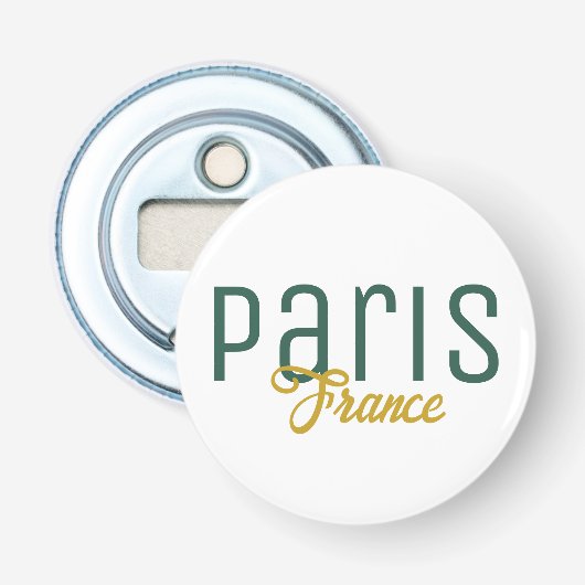 Paris, Frankreich Souvenir Flaschenöffner (Vorderseite)