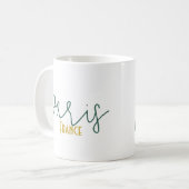 Paris, Frankreich Souvenir Kaffeetasse (Vorderseite Links)
