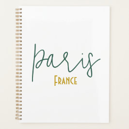 Paris, Frankreich Souvenir-Kalender-Planer Planer