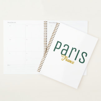 Paris, Frankreich Souvenir Planer