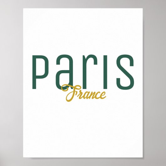 Paris, Frankreich Souvenir Poster (Vorne)