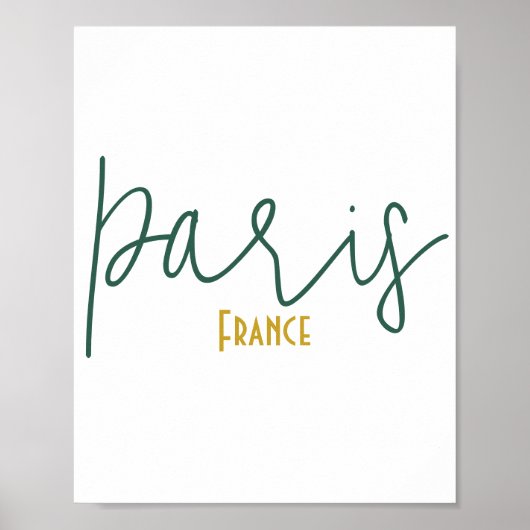 Paris, Frankreich Souvenir Poster (Vorne)