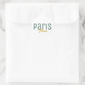 Paris, Frankreich Souvenir Runder Aufkleber (Tasche)