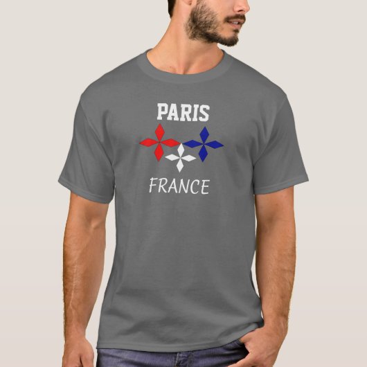 Paris Frankreich - Souvenir T - Shirt (Vorderseite)