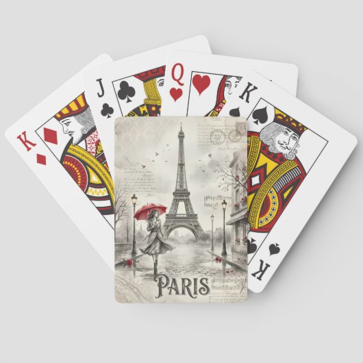 Paris Frankreich Spielkarten (Rückseite)