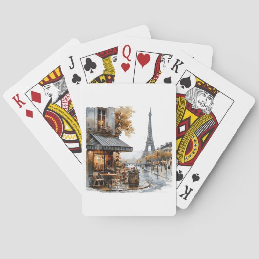 Paris Frankreich Spielkarten (Rückseite)
