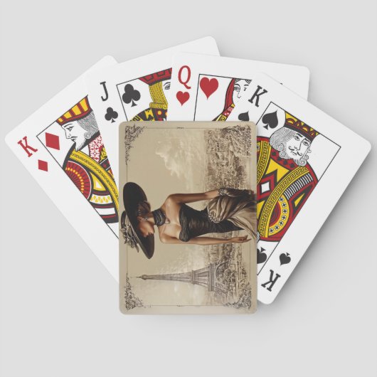Paris Frankreich Spielkarten (Rückseite)