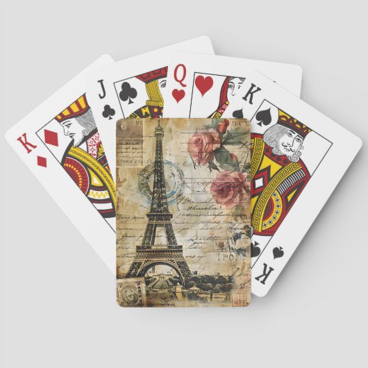 Paris Frankreich Spielkarten (Rückseite)