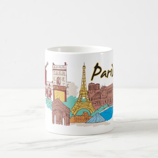 Paris-Frankreich-Stadt Kaffeetasse (Mittel)