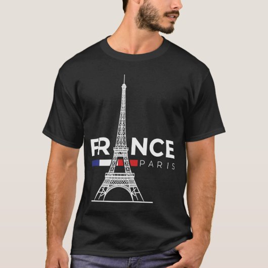Paris Frankreich Stadt Liebe Eiffelturm Europa T-Shirt (Vorderseite)