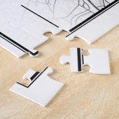 Paris - Frankreich - Stadt | Modernes Minimalistis Puzzle (Seite)