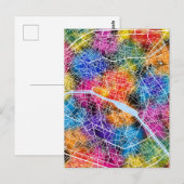 Paris - Frankreich - Stadtkarte Postkarte (Vorne/Hinten)