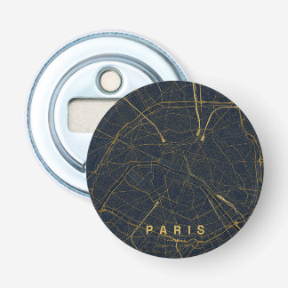 Paris Frankreich Stadtplan Minimales Design Flaschenöffner