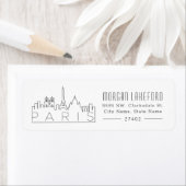 Paris, Frankreich Stilisierte Skyline | (Insitu)