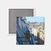 Paris-Frankreich-Straßen von Dach aus Magnet (Vorderseite/Rückseite)