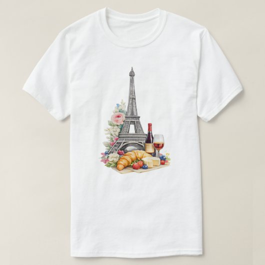 Paris Frankreich T-Shirt (Design vorne)