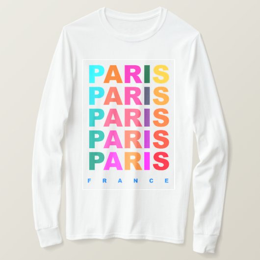 Paris Frankreich T-Shirt (Design vorne)