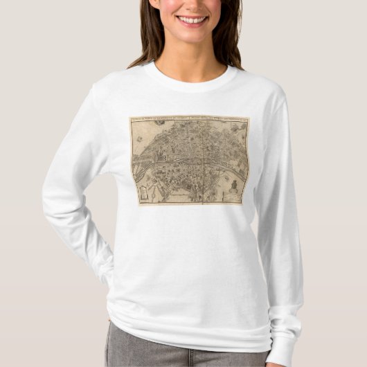 Paris Frankreich T-Shirt (Vorderseite)
