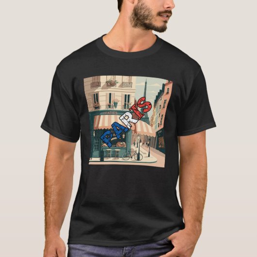 Paris Frankreich T-Shirt (Vorderseite)