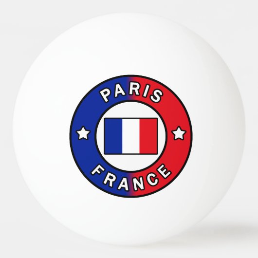 Paris Frankreich Tischtennisball (Vorderseite)