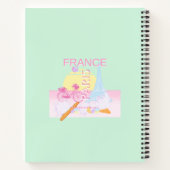 Paris, Frankreich, Travel Art, Preppy, Pastel Notizblock (Rückseite)