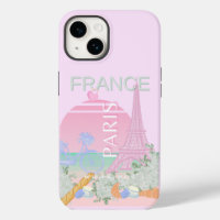 Paris, Frankreich, Travel Art, Preppy, Pastel, Pin