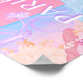 Paris, Frankreich, Travel Art, Preppy, Pastell Poster (Ecke)