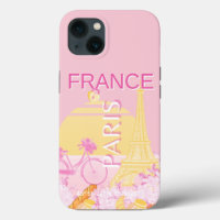 Paris, Frankreich, Travel Art, Preppy, Pink