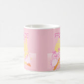 Paris, Frankreich, Travel Art, Preppy, Pink Kaffeetasse (Mittel)