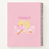 Paris, Frankreich, Travel Art, Preppy, Pink Notizblock (Rückseite)