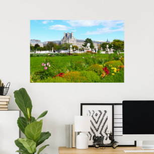 Paris. Frankreich. Tuilries Garden. Louvre Poster