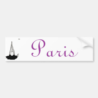 Paris, Frankreich und Eiffelturm Autoaufkleber