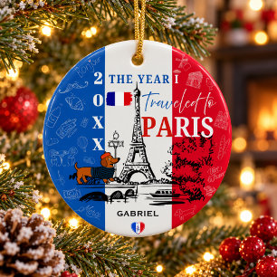 Paris Frankreich Urlaub Andenken Benutzerdefiniert Keramik Ornament